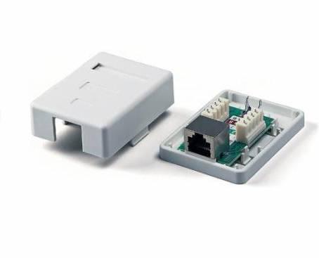Розетка комп'ютерна для кручений пари (LPS-212) 1-порт. RJ-45, кат.5e FTP / SFTP